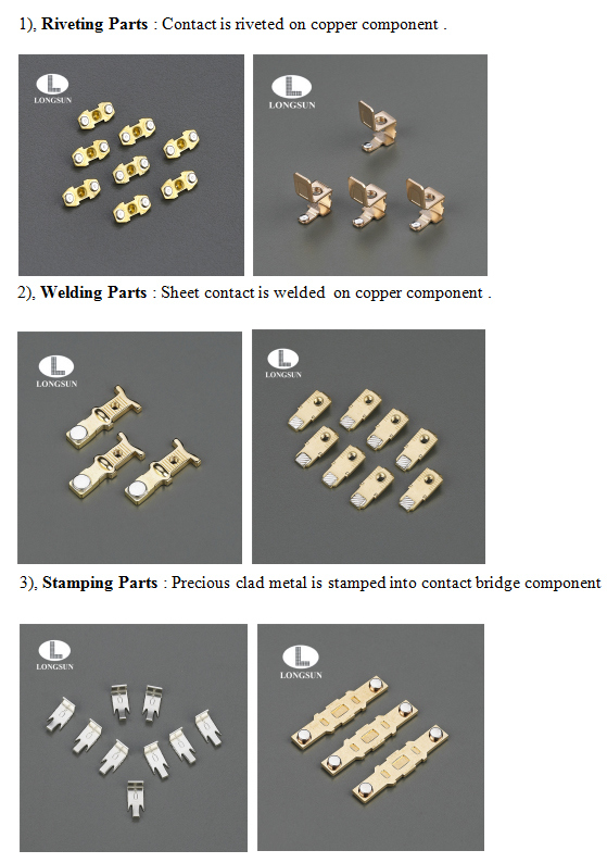 Electrical Cu Sn Plated Copper Moving Contact