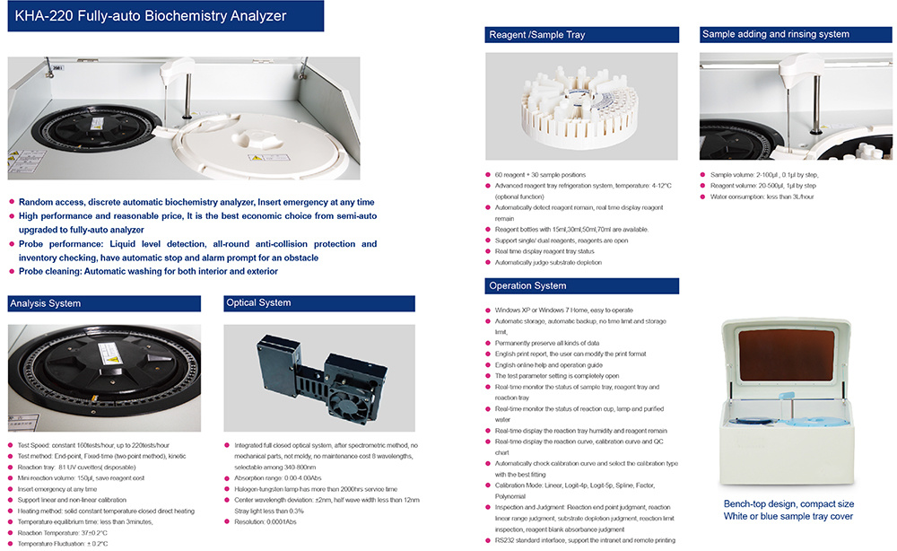 Kha-220 Full-Auto Biochemistry Analyzer