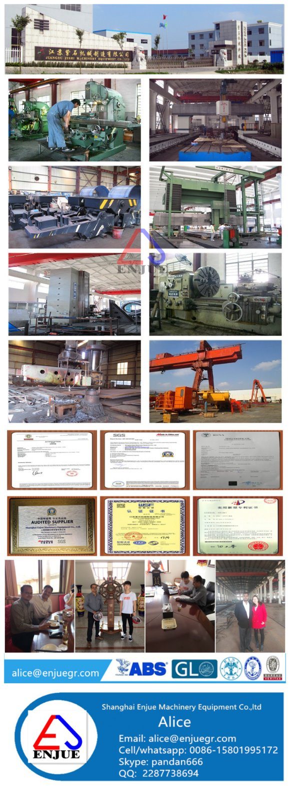 Asb Class Certificated Electro-Hydraulic Stiff Boom Marine Jip Provision Crane