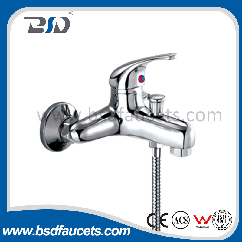 Economical Brass Single Lever Massage Bathtub Mixer Chrome Tap