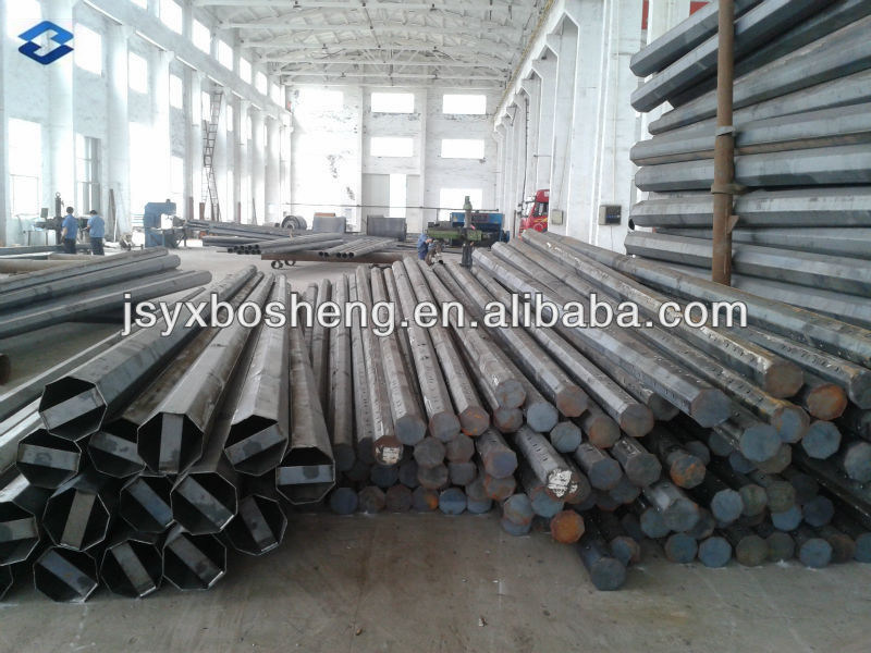 Semifinished Electricity Transmission Steel Pole