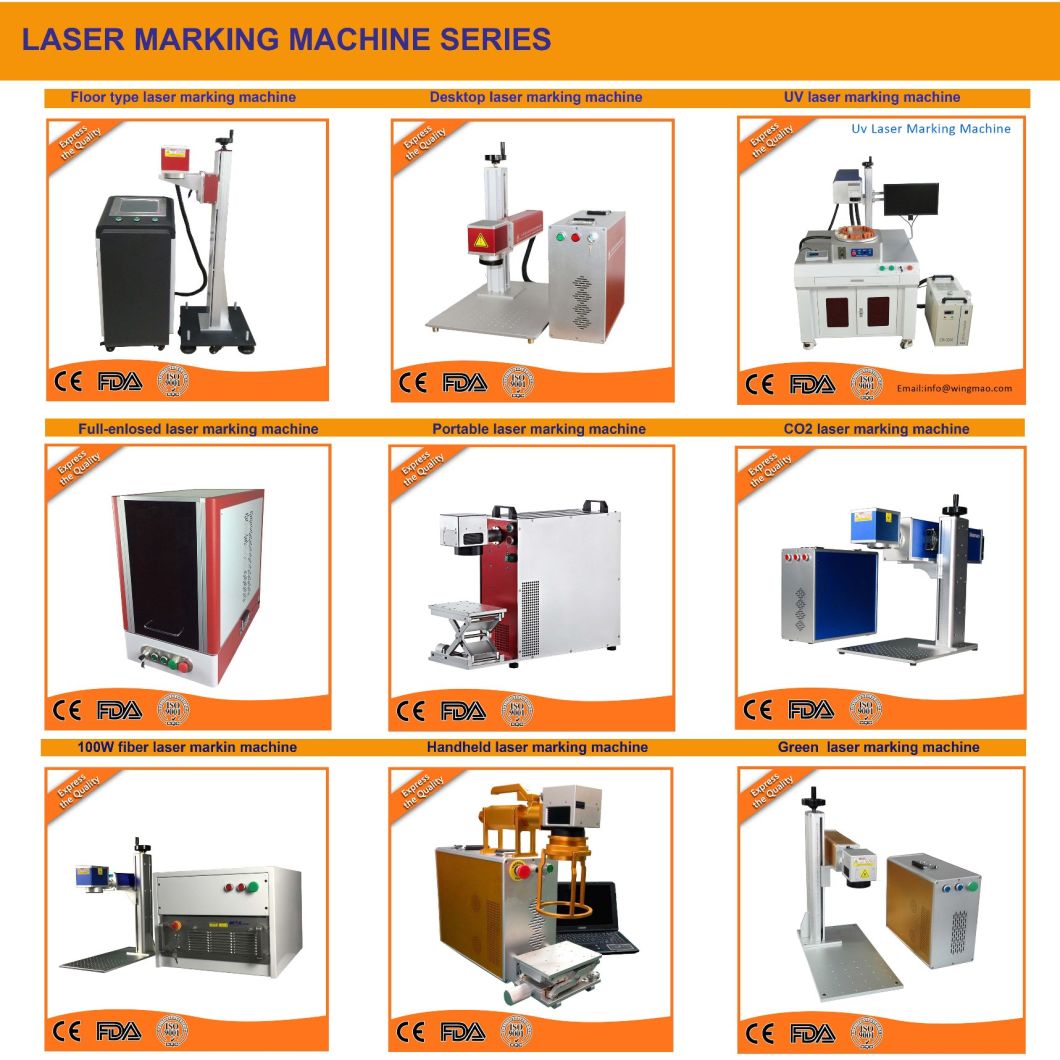 Metal and Hard Plastic YAG 50W Laser Marking Machinery