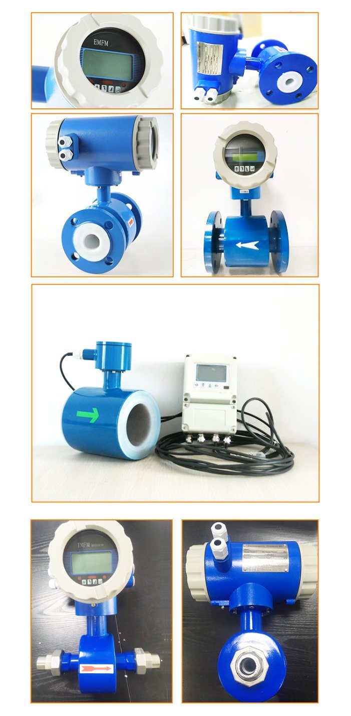 Low Price Intelligent Electromagnetic Flowmeter for Food Industrial Usage