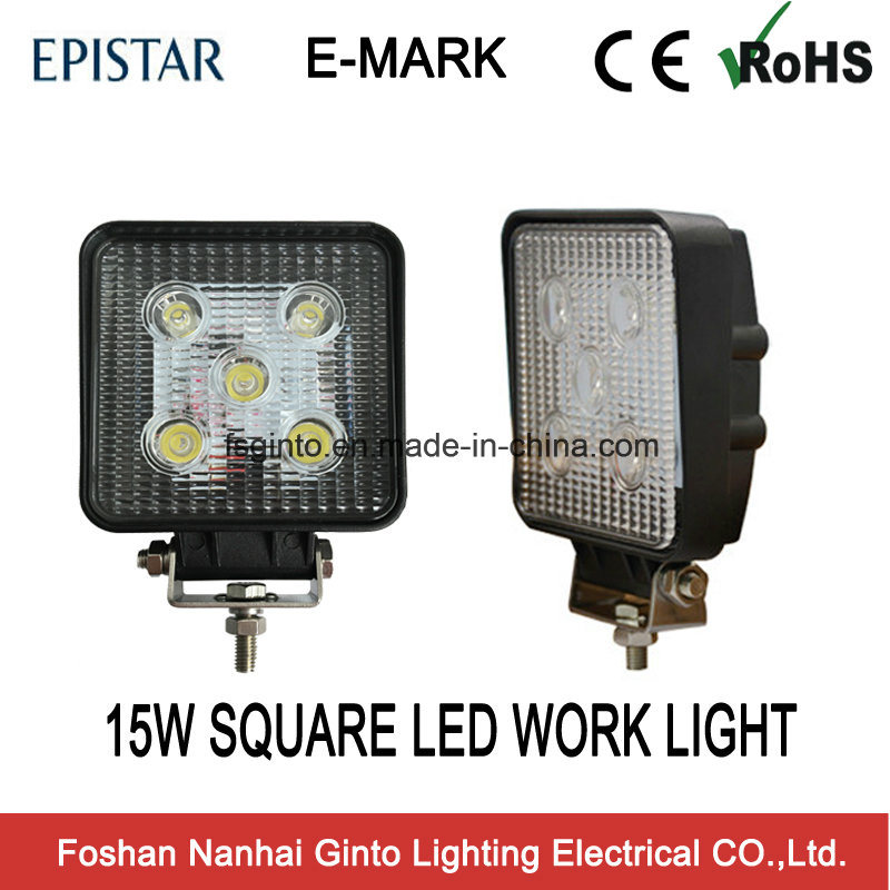 Emark Ar Approved 5PCS*3W Square Spot/Flood LED Work Light (GT2010-15W)