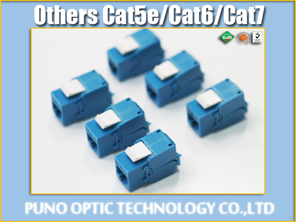 CAT6 Unshielded UTP 180 Degree Keystone Jack