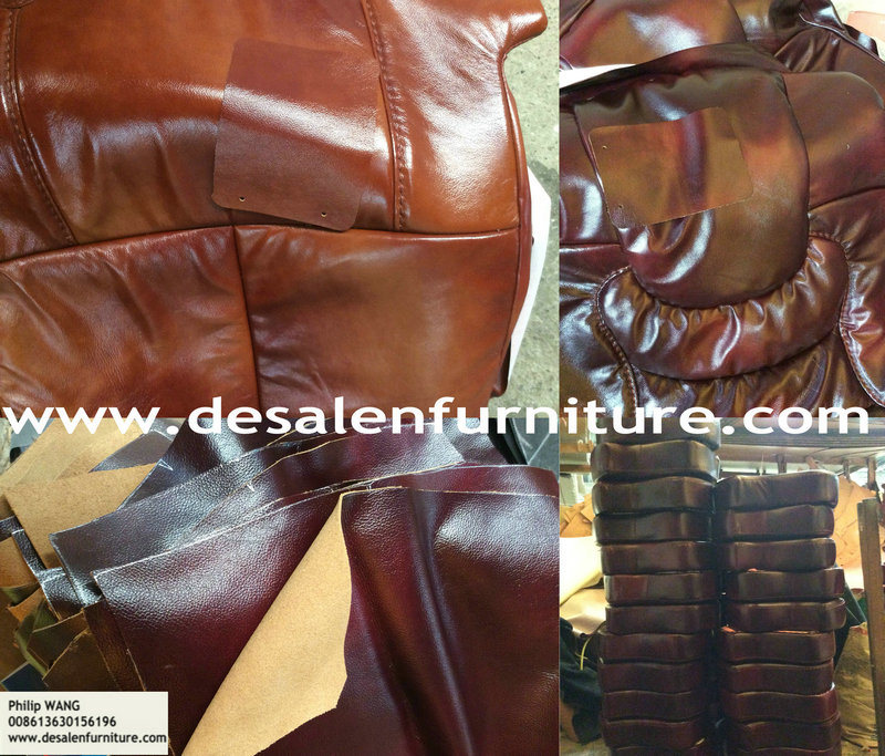 L Shape Genuine Leather Sofa for Office Furniture (B. 909)