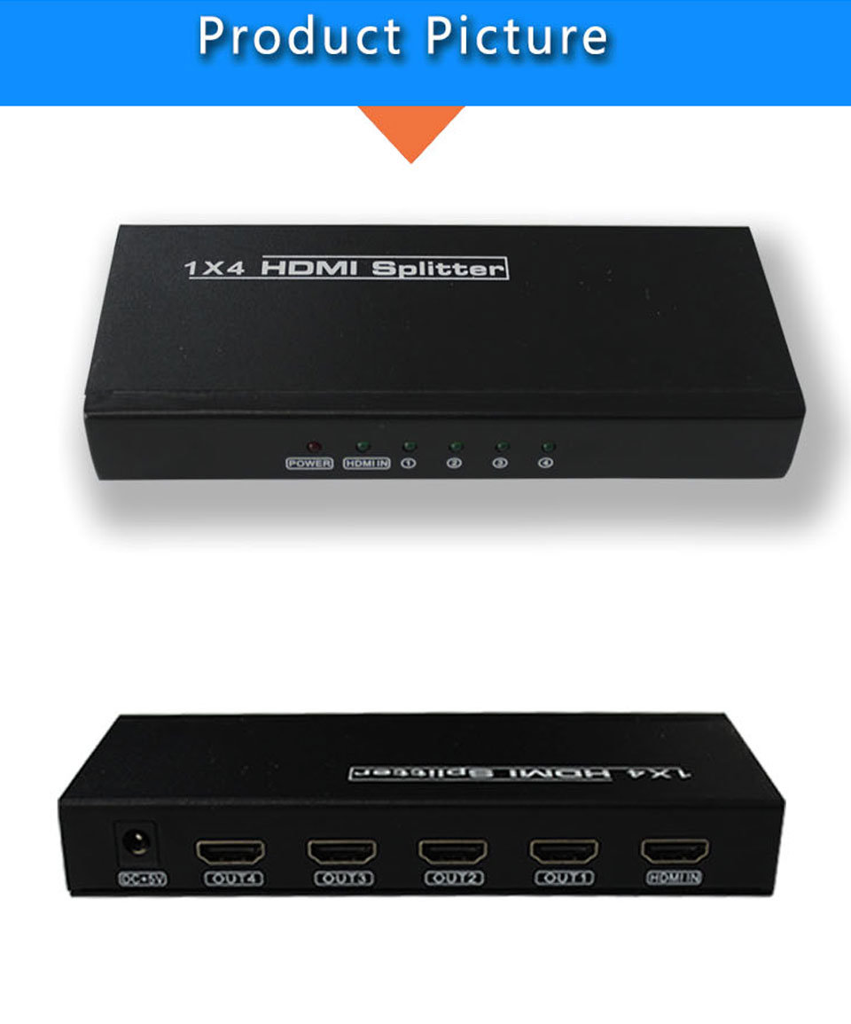 Video Wall Controller 1 Input 4 Output Video HDMI Splitter