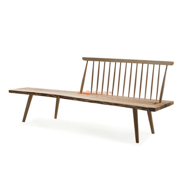 (SL-8106-3) Modern Design Chair Solid Wood Conoid Bench