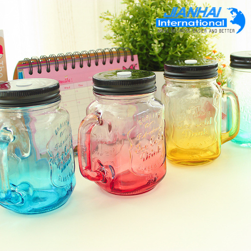 Wholesale Colorful Glass Mason Jar