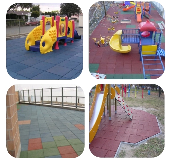 Outdoor Playground Sports Rubber Flooring Tile