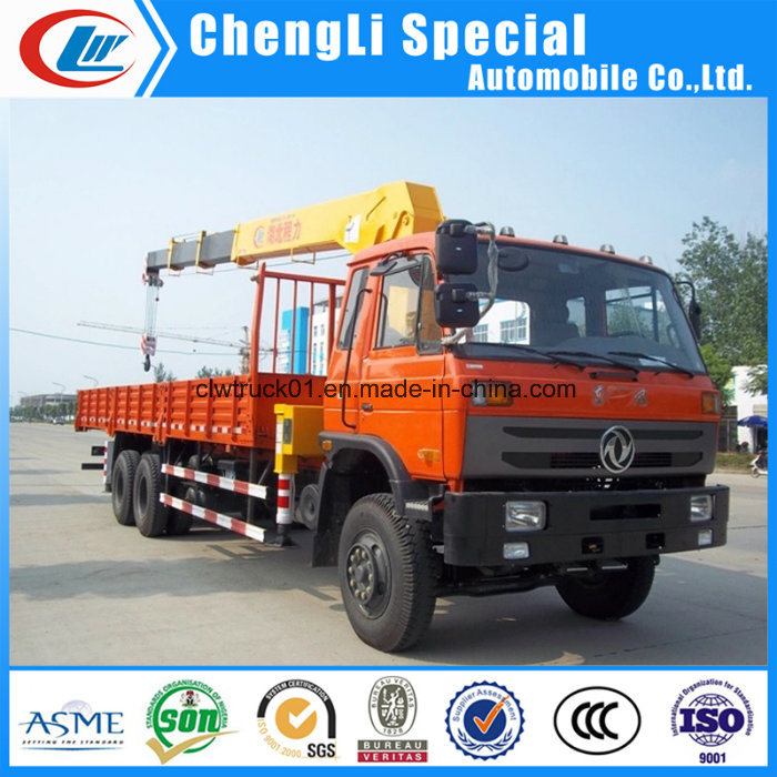 Dongfeng 10 Wheels 12tons Truck Mounted Cranes for Sale