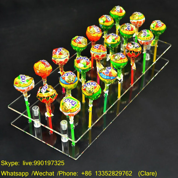 21 Hole Acrylic Pop Lollipop Decorating Display