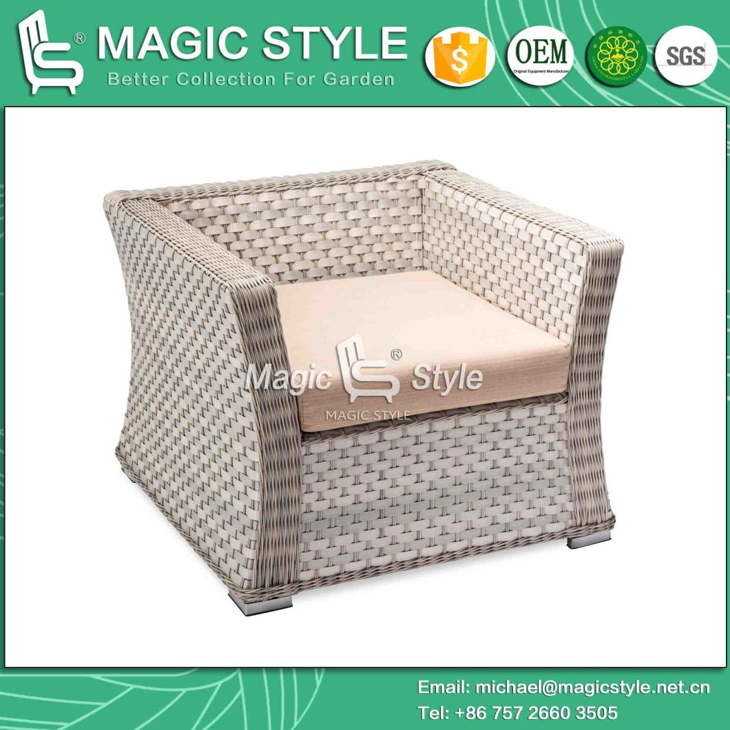 New Design Wicker Sofa Set Rattan Sofa with Cushion (Magic Style)