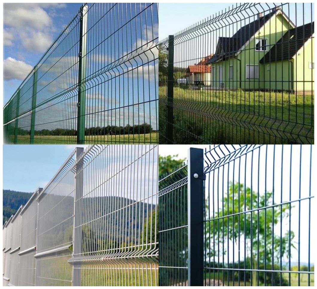 Galvanized Powder Coated Welded Wire Mesh Fence Designs / Triangle Bending Fence