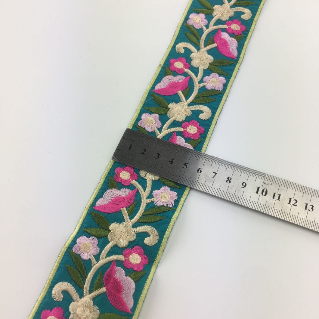 Custom Embroidery Woven Braid Jacquard Trim Type Nylon Jacquard Tape in Webbing