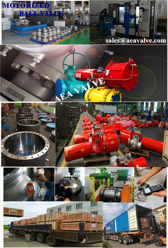 High Quality Electric Motorized or Pneumatic Actuated Trunnion Mounted Control Ball Valve