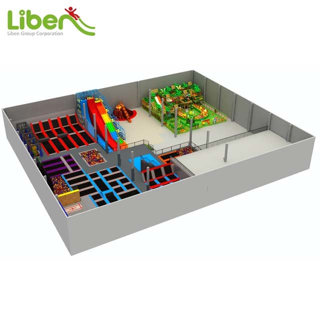 Commercial Indoor Playground with Jungle Theme