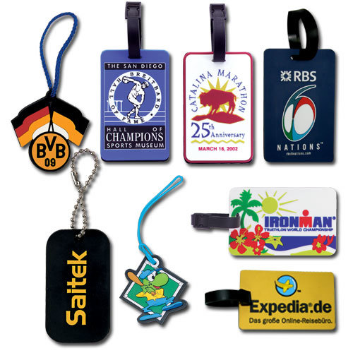 Highend Rubber Silicone Luggage Tag with Printing Custom Logo