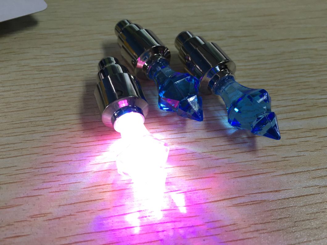 Top Quality Alloy Material LED Bike Tire Lights Bicycle Wheel Valves Cup Light