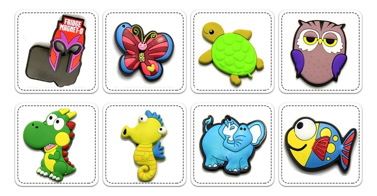 Custom Soft PVC Fridge Magnet with Animals Souvenir for Gifts