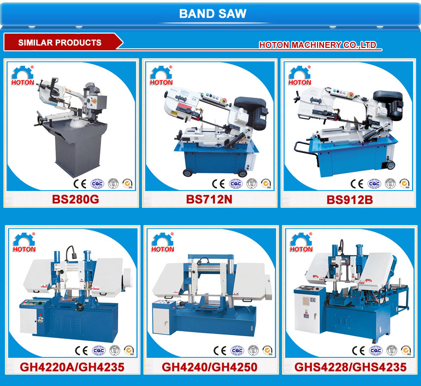 Small Metal Horizontal Band Saw (Band Saw Machine BS-128DR)