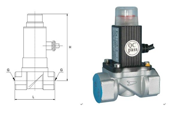 Normally Open Manual Reset Solenoid Valve for Gas (CA9)