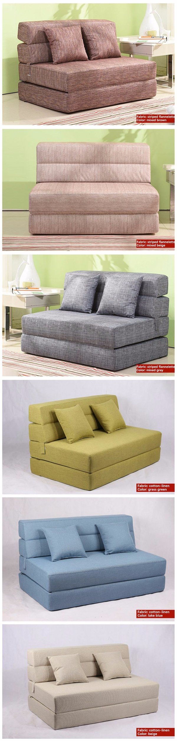 Lying and Sleeping Sofa Bed Household Daily Furniture 195*120cm