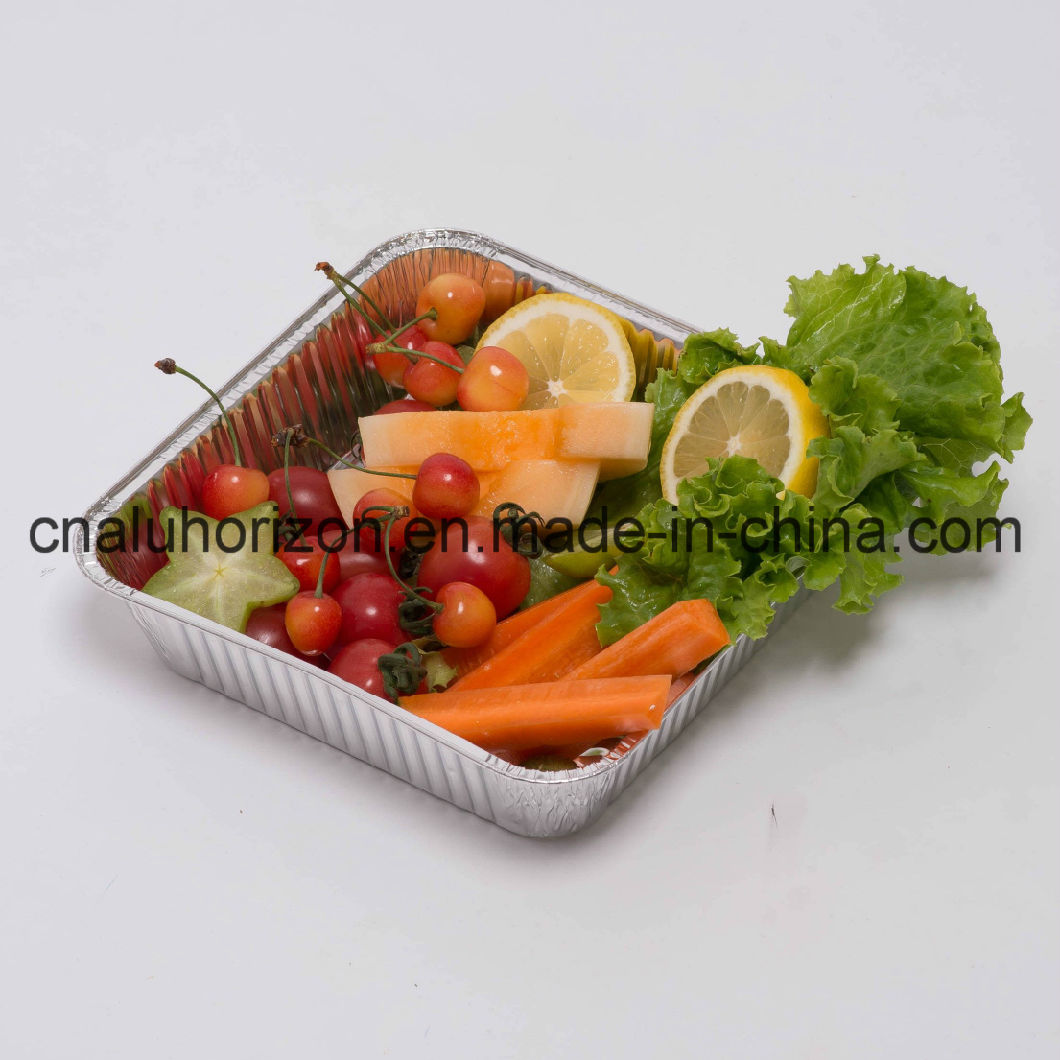 204*204*48mm Square Aluminum Foil Tray for Baking