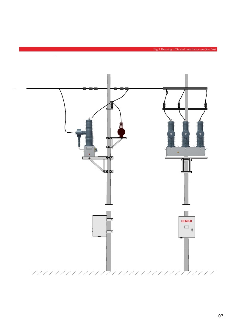 12kv Outdoor Hv Permanent-Magnet Vacuum Circuit with CT and Disconnector