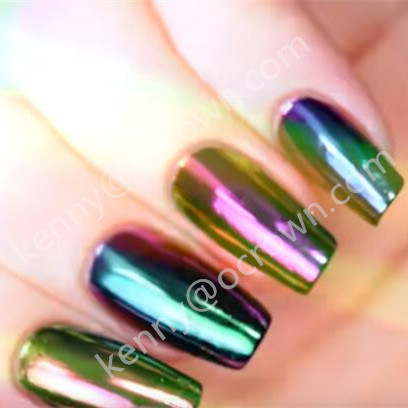 Shining Chrome Mirror Chromashift Nail Polish Chameleon Pearl Pigment