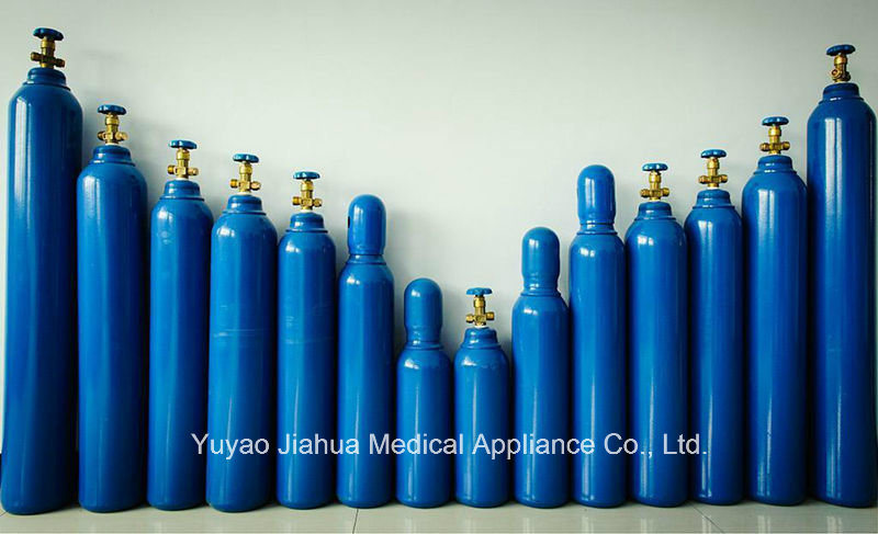Cheap Price 4L 6.3L 10L 40L Seamless Al Steel Industrial Medical Argon/CO2/Gas/Air/Oxygen Cylinder
