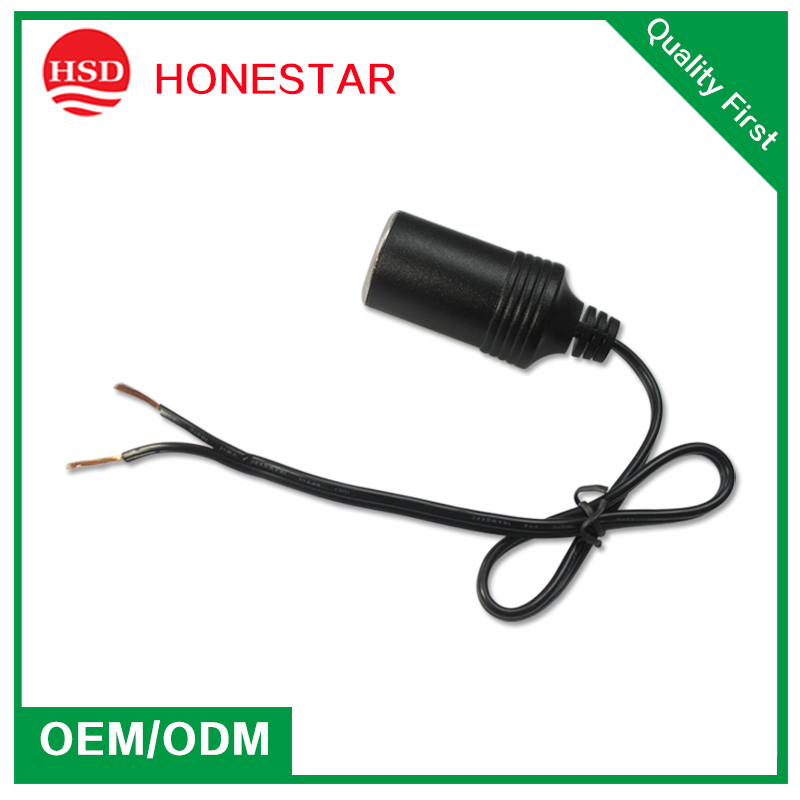 European Model 12V/24V Car Cigarette Socket with Extension Wire