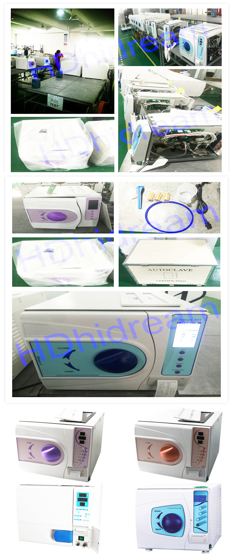 12L Digital Display Dental Desktop Automatic Pulsation Vacuum Steam Autoclave Sterilizer