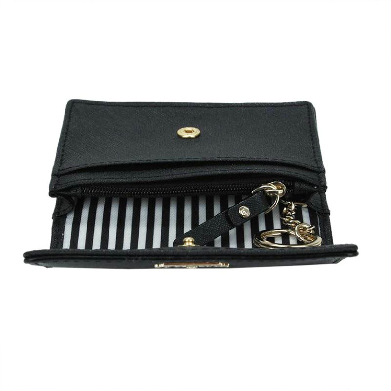 Yc-W097 Contrast Color PU Fashion Women's Wallet with Key Ring