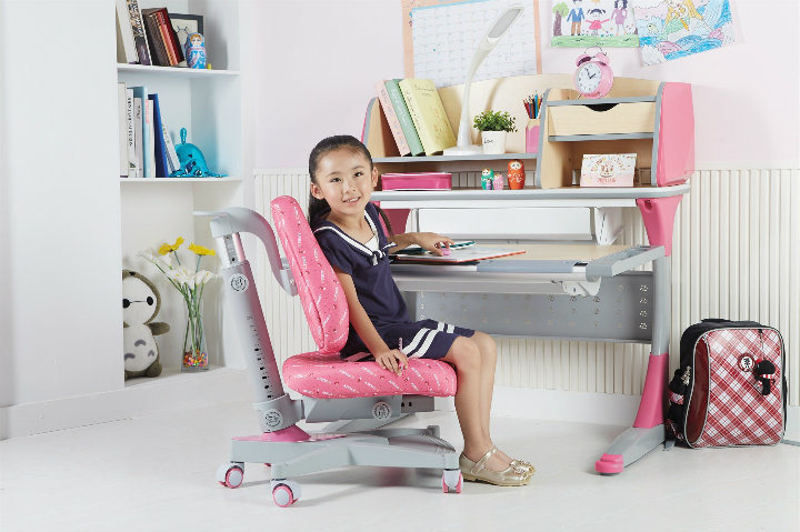 Height and Angle Adjustable Baby Furniture Kids Writing Desk