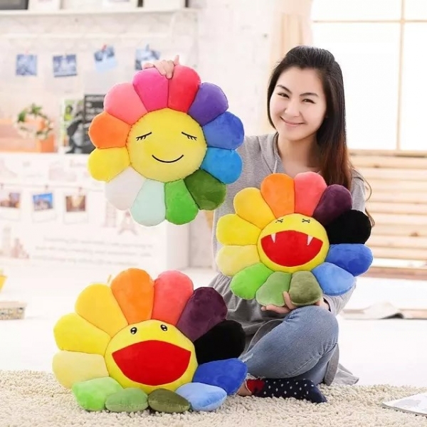 Plush Sunflower Smile Face Tatami, Kids Chair, Sofa, Mat