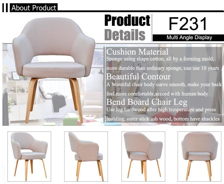 2016 Modern Cheap Wooden Kitchen Dining Chair with Armrest