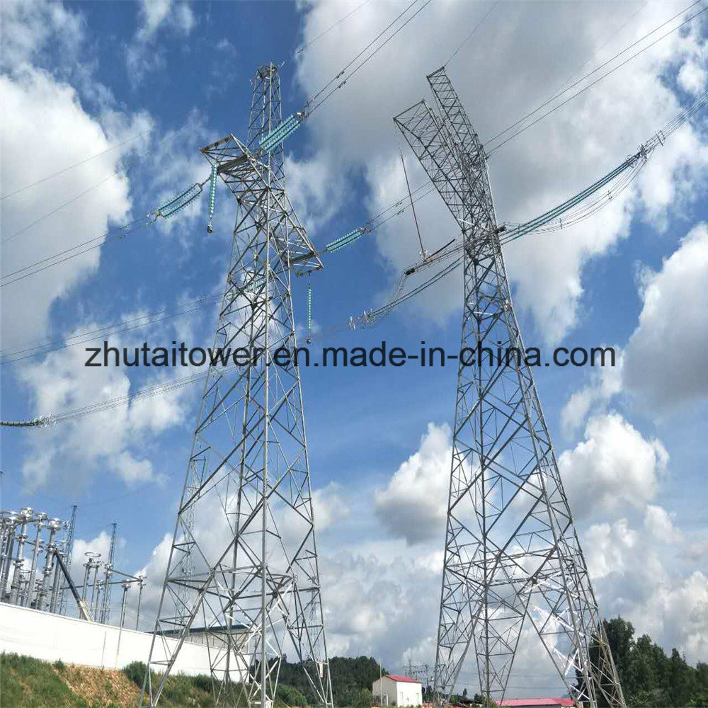 Power Station Transmission Line Steel Tower