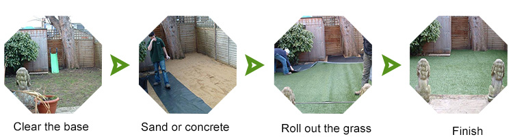 Lowest Price Garden Landscape Grass Fake Turf Mat