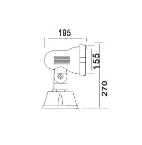 Outdoor Lighting LED Garden Spotlight with IP65