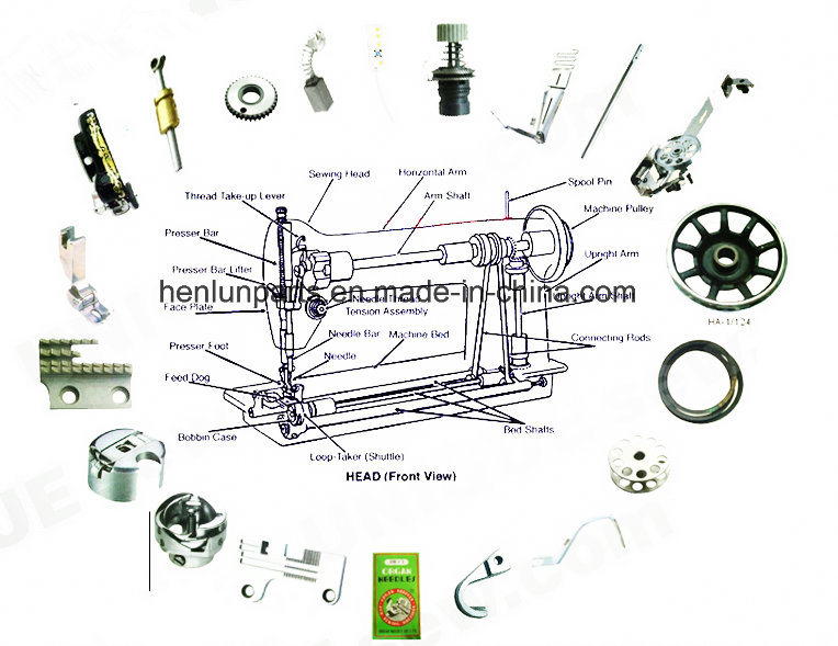 Domestic Part/Sewing Parts/Throat Plate for Household Machine with Slide Plate Complete (HA-1-51)