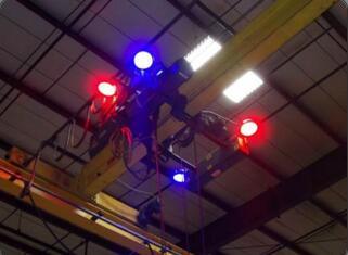 Flexible Engine Overhead Crane Blue or Red Light