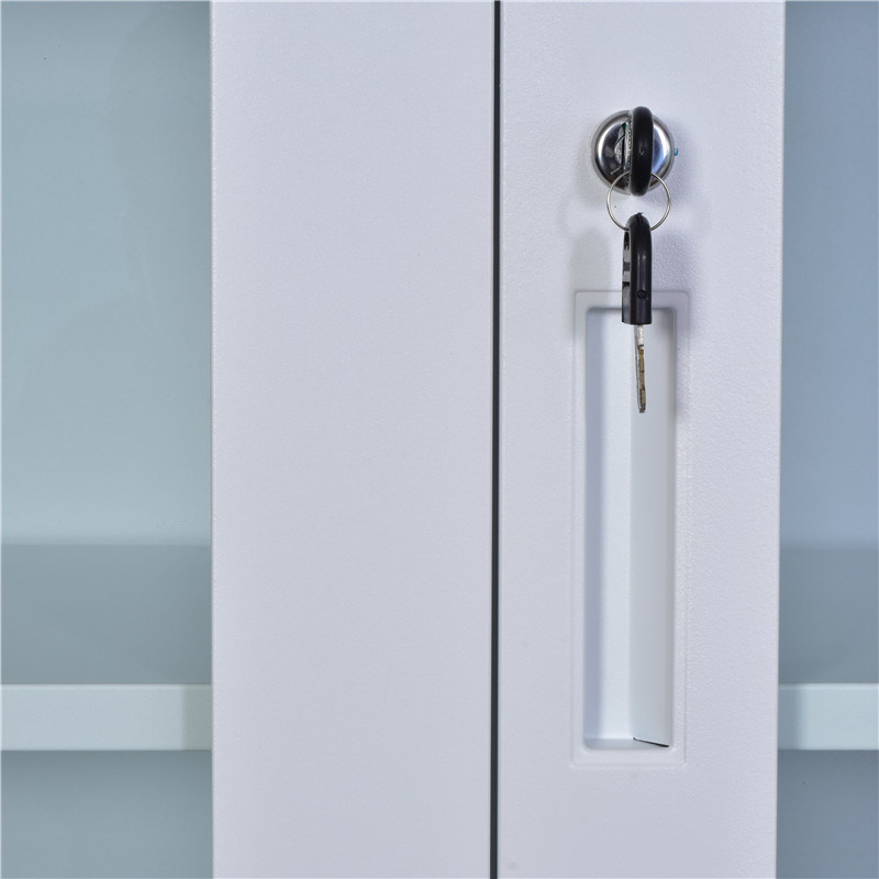 Glass Swing Door and Lower Swing Door Storage Filng Cabinet