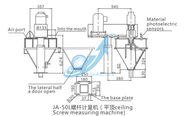 Auger Filling Machine Equipped for Powder Packaging (JA-50L)