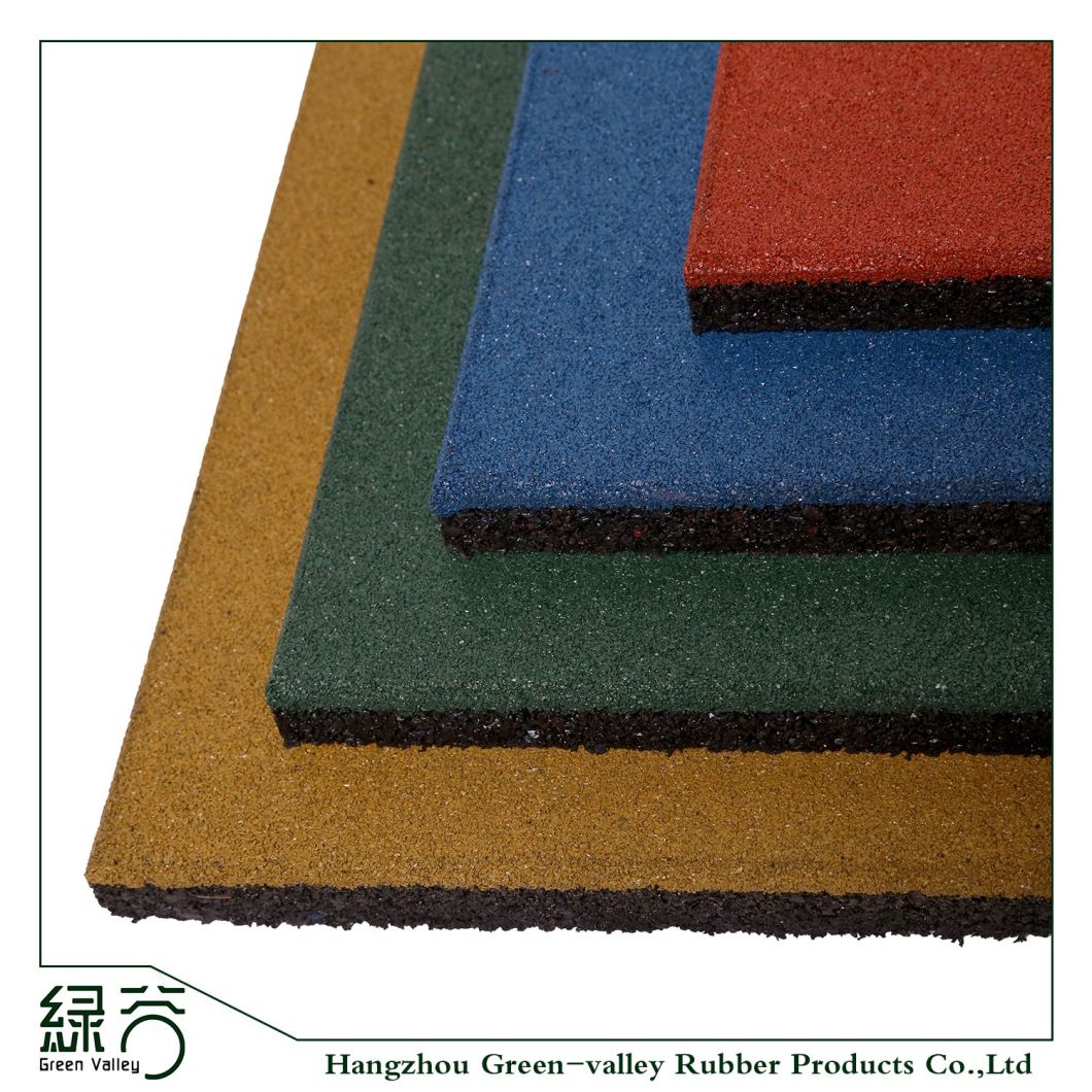 500*500mm Wholesale Outdoor Safety Rubber Flooring for Playground Tiles