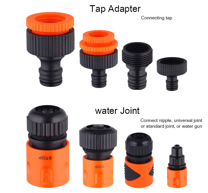 Garden Water Hose Fittings and Adapters Plastic Flexible Hose Fittings