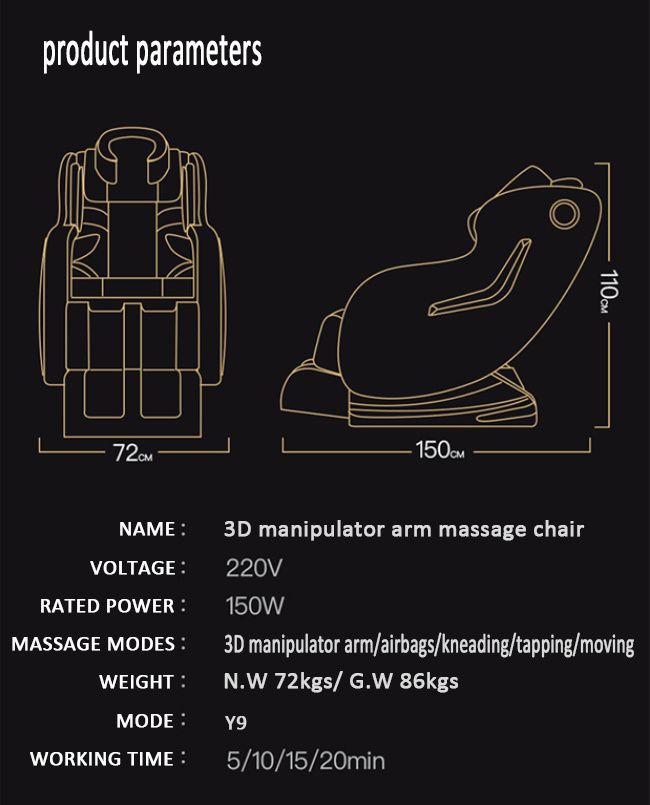 Home Office Cheap Airbag Cheap Body Massage Chair Zero Gravity
