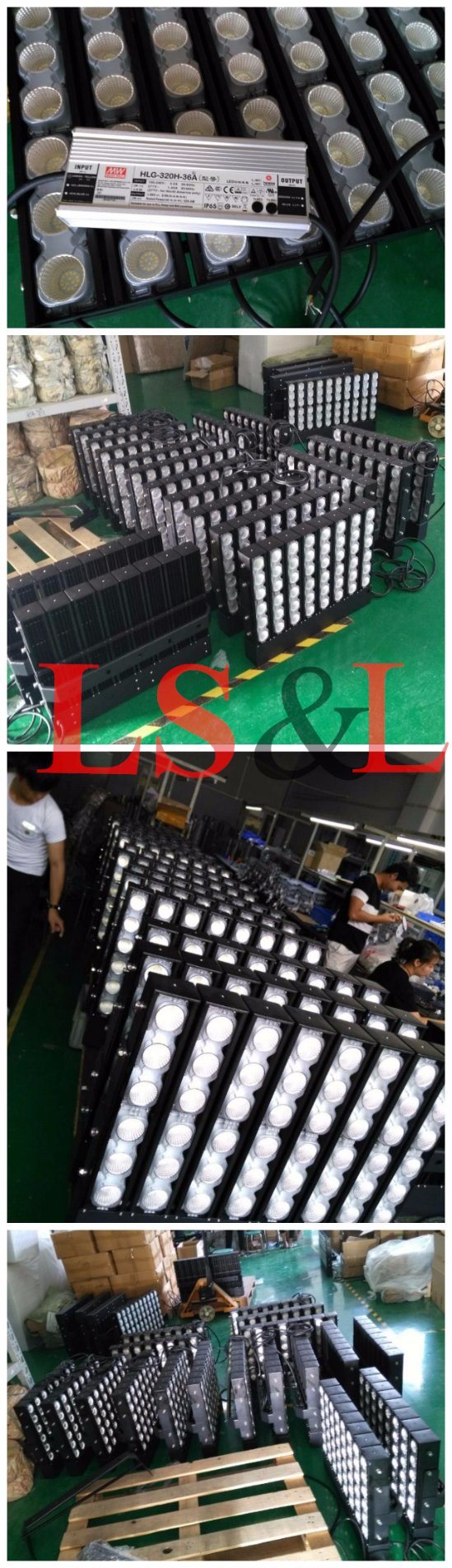 400W LED Flood Light New Module Meanwell Driver Industrial Lighting