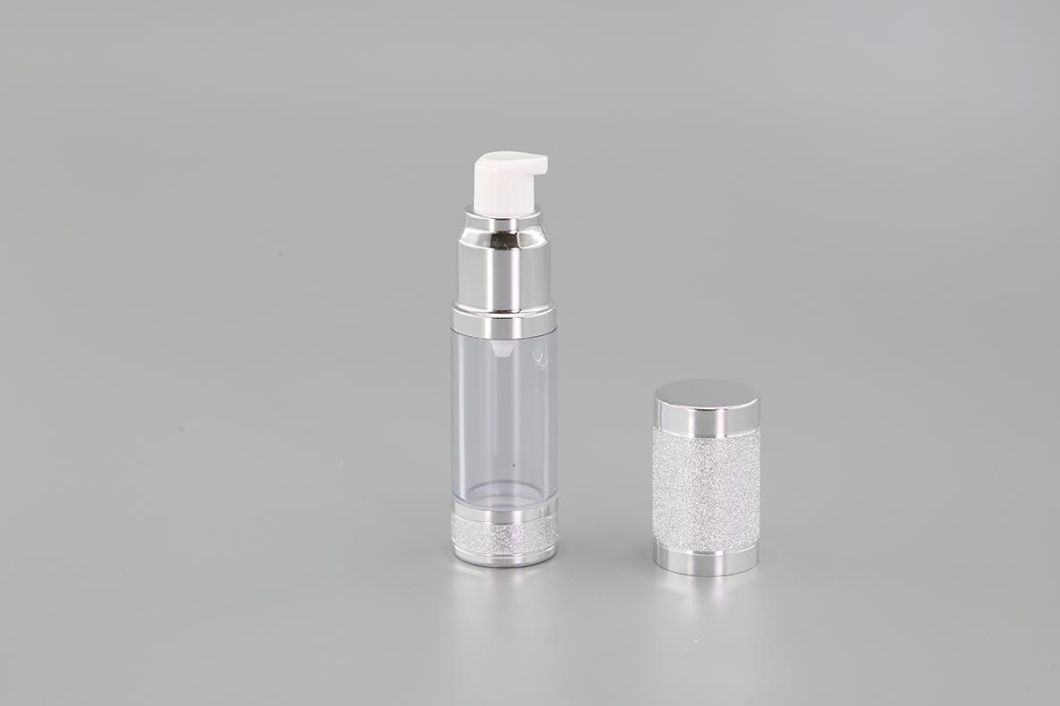 Airless Aluminum Bottle with Shiny Cap