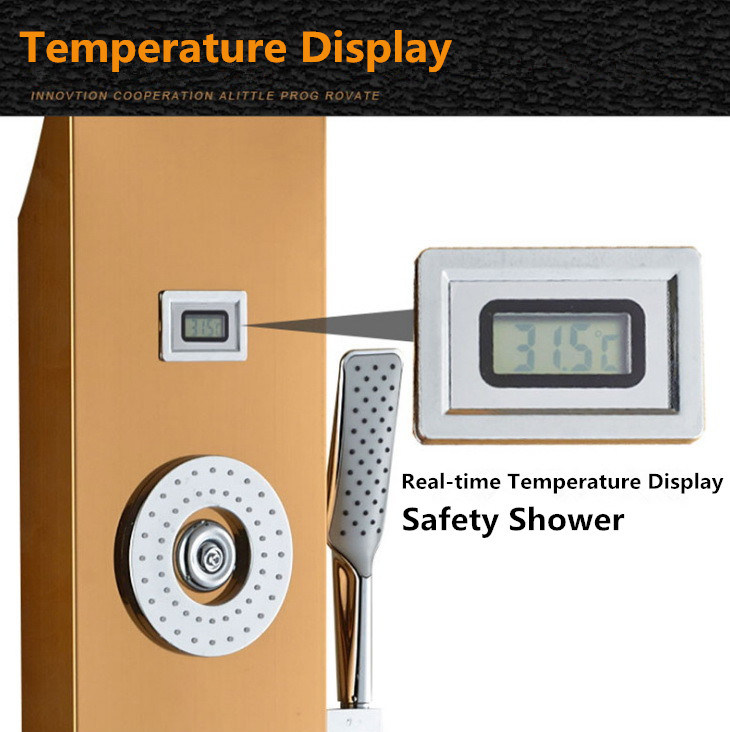 6 Functions Intelligent Constant Temperature European Digital Display Shower